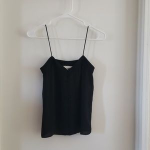H&M black buttoned & thin strapped cami